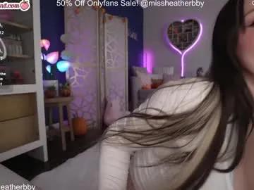 Chaturbate heatherbby is Freechat heatherbby — Let's see how many times we can cum?! New vid in bio~Cum swallowing ticket show @ 6 goals!~ #squirt #anal #bigass #bigboobs #daddysgirl