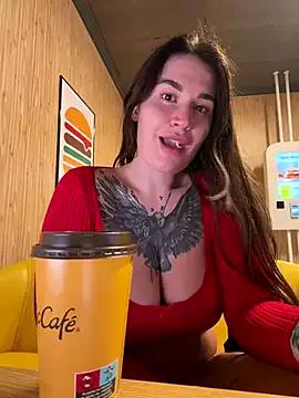 TattooGirlAlia — Fingering pussy in the macdonalds